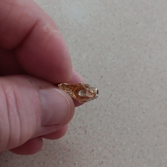 Faux Peridot Gold and Silver Earrings - Picture 6 of 8